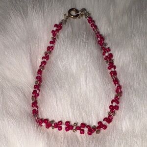 Pink Beaded Women's Bracelet